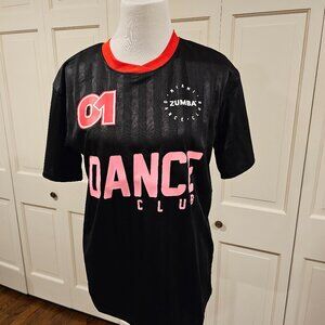 Zumba Victory Crossover Crew Neck Athletic Jersey Top (Gina x Zumba) Size S